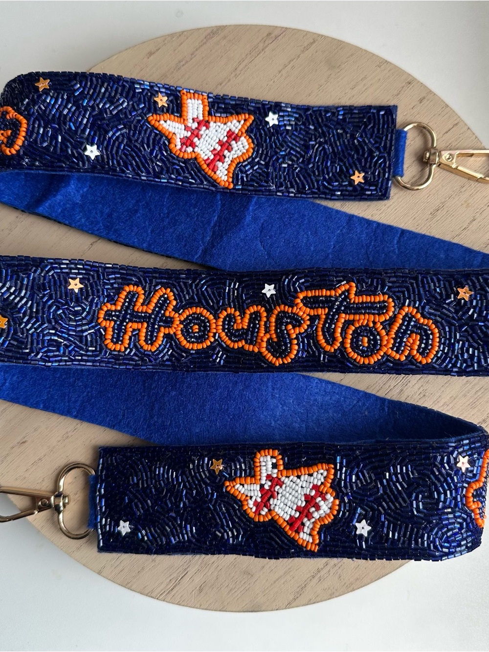 Game Day Beaded Bag Strap